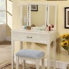 Brassex Leilani Vanity Table Set - image 2 of 4