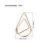 Unique Bargains Drop-Shaped Decorative Bookmark Metal Small Size Paper Clip 100 Pcs - 2 of 4