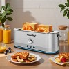 FONTOI 4 Slice Toaster, 7 Browning Settings, Bagel Bread Toaster with Removable Crumb Tray, Defrost Reheat Functions, Silver 15.7"* 7.16"*7.16" - 2 of 4