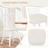 Arceso Dining Chairs Set of 2, Wooden Dining Room Chairs with Cushion, Kitchen Farmhouse Windsor Chairs - 3 of 4