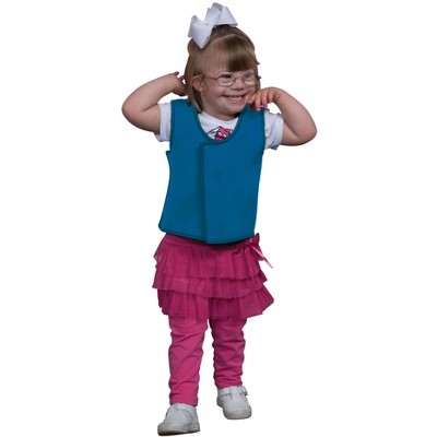 Abilitations Adjustable Deep Pressure Sensory Vest, Child Small, 29-1/2 to 30-1/2 Inches, Blue