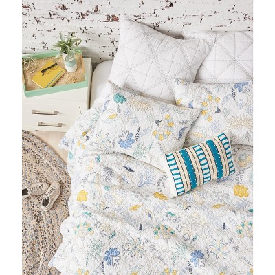 Lagoon Reversible Cotton Twin Quilt