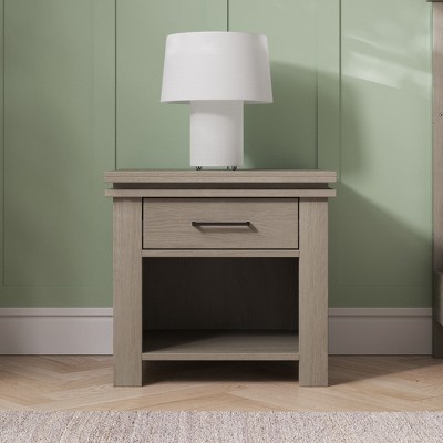 Child Craft Denman Nightstand with Drawer for Nursery or Bedroom, Large Storage Drawer, Made of Sturdy Pinewood, Non-Toxic, Baby Safe Finish