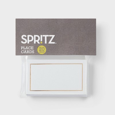 20ct Gold Place Cards - Spritz&#8482;