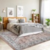 Washable Rugs Area Rug Bohemian Printed Carpet Boho Distressed Rug Low Pile Non-Slip Living Room Rug for Bedroom Office - 2 of 4
