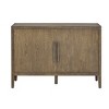 MDF Buffet Cabinet with Adjustable Shelves,Wood Frame Storage Cabinet with Doors,Wood Grain Sideboard for Dining or Living Room-Coolbibila - 3 of 4