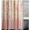 Greenland Home Fashions Coral Red Shower Curtain, 72x72 Inches - 2 of 3