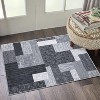 Washable Area Rugs for Bedroom, Living Room & Kitchen, Entry Rugs with Geometric Plaid Pattern, Non-Slip, Soft & Durable Floor Carpet - 2 of 4