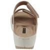 GC Shoes Rea Velcro Double Band Embellished Comfort Slide Wedge Sandals - 3 of 4