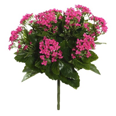 Artificial Kalanchoe Bush (15.5") Hot Pink - Vickerman