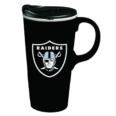 Vintage Raiders Thermos // Coffee Cup 16 Ounce Plastic Mug // Las Angeles  Oakland Las Vegas Raiders // Vintage Deadstock // New Old Stock 