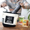 Pavilion Gift Company - Winter Fat - Insulated Canvas Lunch Tote - Handbags - 3 of 4