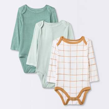 Baby 3pk Modal Blend Bodysuit - Cloud Island™ Mint Green