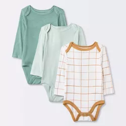 Baby 3pk Modal Bodysuit - Cloud Island™ Mint Green