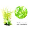 Unique Bargains Aquarium Plants Decorations Artificial Aquatic Plant Tree Green Yellow 1 Pcs - 3 of 4