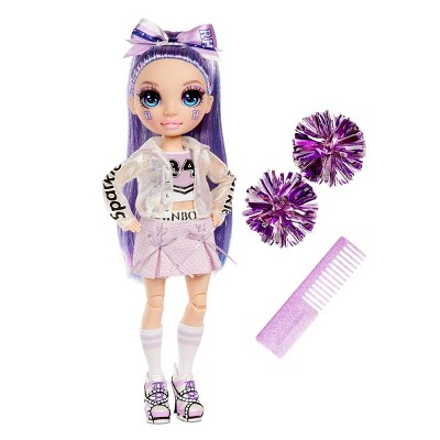 Rainbow High Cheer Violet Willow - Purple Fashion Doll with Cheerleader Outfit and Doll Accessories