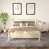 King Size Wood Platform Bed with Headboard and Wooden Slat Support for Bedroom or Apartment - 4 of 4