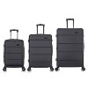 InUSA Elysian Lightweight Hardside Carry On Spinner 3pc Luggage Set - 3 of 4