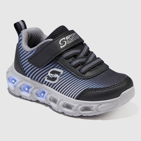 Black skechers shop for boys