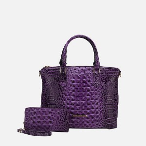 MKF Collection Liora Women's Croc Embossed Tote & Wallet Set Functional by Mia K - 1 of 4