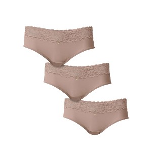 VENUS Womens Pearl By VENUS® Lace Trim Hipster 3 Pack - 1 of 4