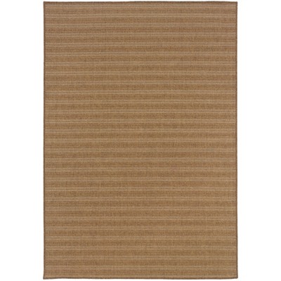 Oriental Weavers Karavia 001X3 Tan/ Light Tan Indoor/Outdoor Area Rug - 1'9" x 3'9"