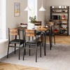 Whizmax 5-Piece Set for Home Kitchen Breakfast Nook, with 4 Upholstered Chairs, Dining Table for 4 - 3 of 4