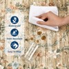 Modern Washable Area Rug for Living Room, Floral Pattern Throw Carpet with Non Slip Backing, Low Pile Stain Resistant Floor Cover - 4 of 4