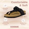 CUSHIONAIRE Women's Libby Cork footbed Sandal with +Comfort and Wide Widths Available, - 3 of 4