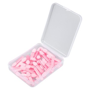 Unique Bargains Short Sponge Dual Sides EyeShadow Makeup Applicators Brushes Pink 50 Pcs - 1 of 4