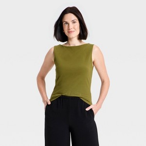 Women's Sculpt Compression Boat Neck Tank Top - A New Day™ : Target