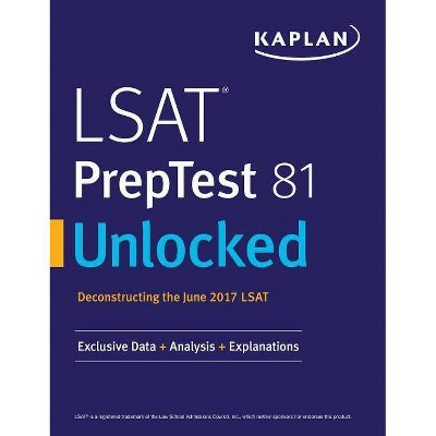  LSAT Preptest 81 Unlocked - by  Kaplan Test Prep (Paperback) 