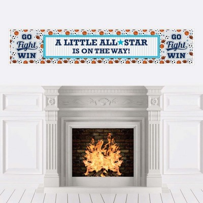 Big Dot of Happiness Go, Fight, Win - Sports - Baby Shower Decorations Party Banner
