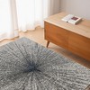 Gray and Ivory Abstract Power Loom Area Rug - 2 of 4