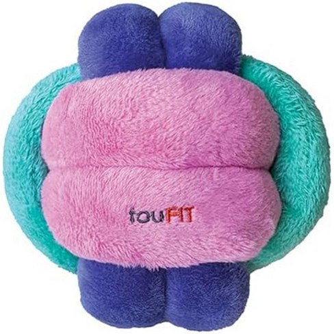 fouFit FouFouBrands Hide n Seek Knotted Snuffle Ball Treat Dispensing Nosework Toy for Dogs - Pink/Green/Purple(Large) - image 1 of 3