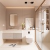 Rectangular Framed Tempered Glass Wall-Mounted Bathroom Vanity Mirror - 3 of 4