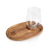 NFL New York Giants Acacia Wood 4pc Wine Appetizer Plate Set - 2 of 4
