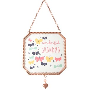 Pavilion Gift Company - Grandma - 5" x 5" Glass Suncatcher - Stained Glass and Suncatchers - 1 of 2