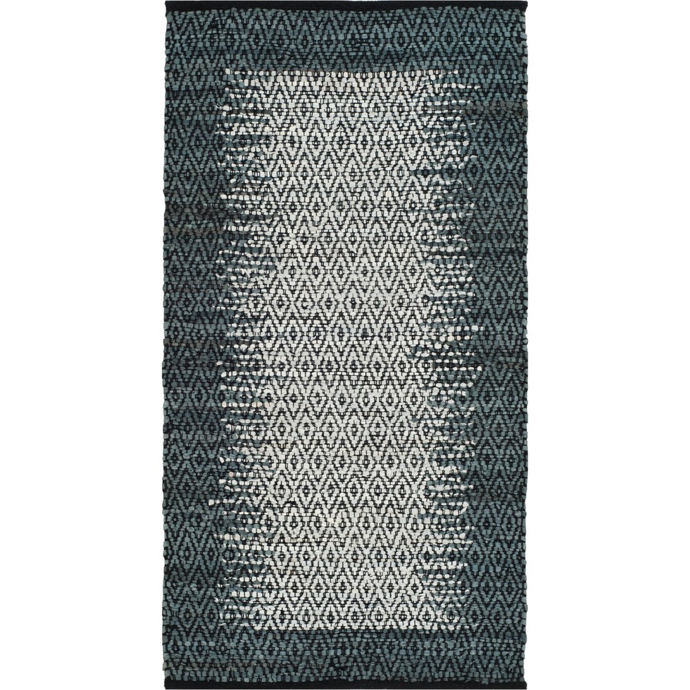 2'x3' Rosita Geometric Light Accent Rug Light Gray/Charcoal - Safavieh