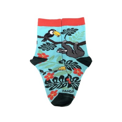 Sloth and the Forest Friend Socks - Small (Ages 3-5) from the Sock Panda