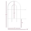 Origin Point Garden Craft Round Folding Border Fence, White, 10' L x 24" H - 3 of 4