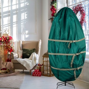 Tiny Tim Totes 9' Upright Christmas Tree Bag Green - 1 of 4