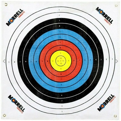 Morrell Targets Archery Target Face for Field Point Shooting Practice, Polypropylene Target with Built-in Corner Grommets, 34" x 34"