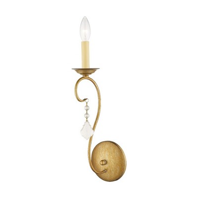 Livex Lighting Chesterfield/Pennington 1 - Light Wall Light in  Antique Gold Leaf