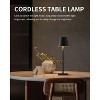 Link 2 Pack Touch Activate Cordless LED Table Lamp 3 Colors Portable Great For Bedroom Restaurants Outdoor Party Coffee Shop Camping & More - 2 of 4