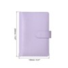Unique Bargains PU Leather A6 Budget Binder with Zipper Envelopes 95 Pcs - 2 of 4
