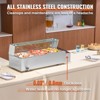 VEVOR 3-Pan Commercial Food Warmer, 3 x 8QT Electric Steam Table, 1500W Countertop Stainless Steel Buffet Bain Marie 86-185°F Temp Control, Silver - 4 of 4