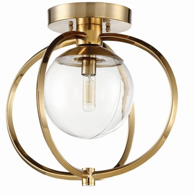 Craftmade Lighting Piltz 1 - Light Semi-Flush Mount in  Satin Brass