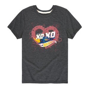 Boys' - Hot Wheels - XOXO Heart Short Sleeve Graphic T-Shirt - 1 of 4