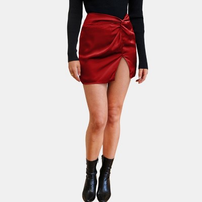 Women's Elegant Satin Tulip Skirt for Festive Occasions - Cupshe